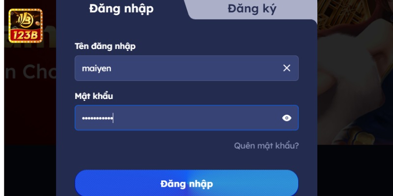 đăng nhập 123b